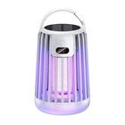Solar Bug Zapper with Dual Charging, Electric Mosquito Killer & LED Lantern