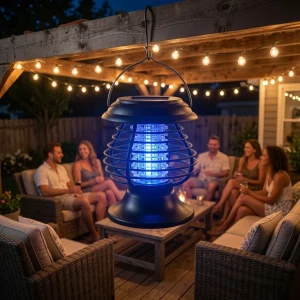 Solar Powered Bug Zapper - Outdoor Mosquito & Flying Insect Killer [HL395]
