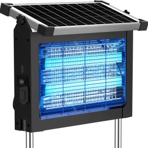 Solar Bug Zapper Outdoor Cordless Fly Trap Insect Zapper 4500V Mosquito Zapper